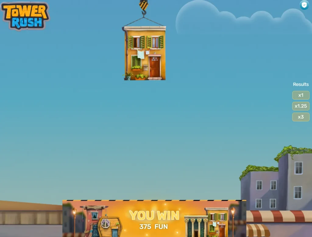 Tower Rush Gewinn